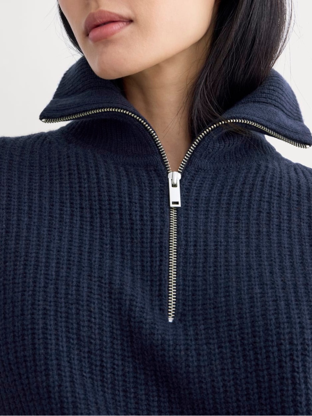 Everlane the Half Zip Sweater in Luxe Merino NWT - Picture 3 of 12